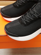 HM HUGO SNEAKER BLACK AND WHITE BREATHABLE FABRIC