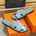 HM IZMIR SANDAL TEAL CALFSKIN
