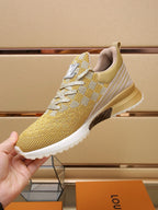SNEAKERS IN LIGHT YELLOW MESH BREATHABLE AND RUBBER