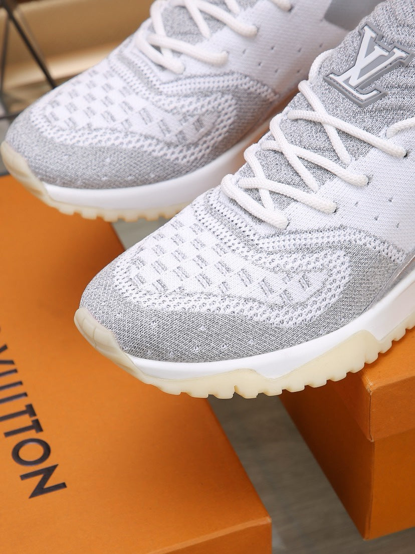 SNEAKERS IN GREY MIX SILVER MESH BREATHABLE AND RUBBER