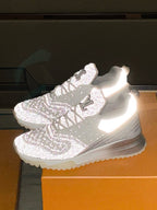 SNEAKERS IN GREY MIX SILVER MESH BREATHABLE AND RUBBER