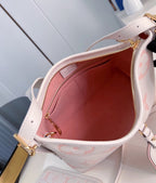 CARRYALL PM 29 LIGHT PINK MONOGRAM GRAINED COWHIDE LEATHER