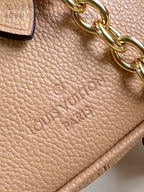 Speedy Bandouliere 20 Brown White Monogram Empreinte Calfskin
