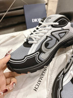 CD B30 Sneakers White Black Gray Technology Fabric 438323