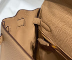 HM KELLY 28CM BEIGE TOGO GOLD HARDWARE