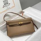 HM Kelly Elan 27cm Brown Leather Ghw