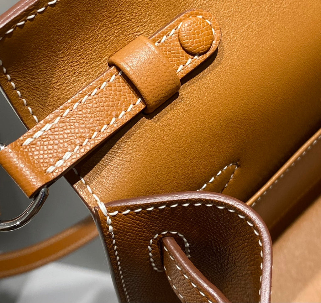HM Kelly Elan 27cm Gold Leather Shw