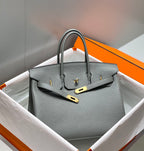 HM BIRKIN 35CM MEDIUM GREY TOGO LEATHER GOLD HARDWARE