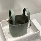 picotin lock grass green togo leather gold hardware