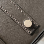 HM Shoulder Birkin 29 Black Chocolate Leather 222332