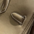 HM Shoulder Birkin 29cm Elephant Gray Swift Leather Silver Hardware
