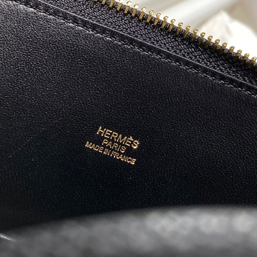 HM Bolide 25 Black Epsom Leather Gold Hardware 237381