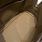 HM Bolide 25 Brown Pastel Epsom Leather Silver Hardware 237392