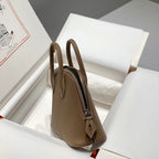 HM Bolide 25 Brown Pastel Epsom Leather Silver Hardware 237392