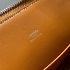 HM Bolide 25 Ginger Epsom Leather Silver Hardware 237397