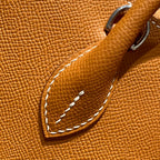 HM Bolide 25 Ginger Epsom Leather Silver Hardware 237397