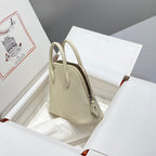 HM Bolide 25 White Epsom Leather Silver Hardware 237413