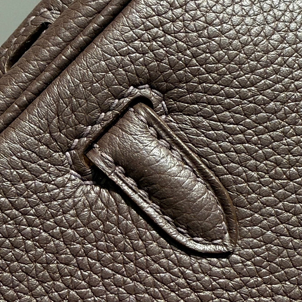 HM BIRKIN 25CM CAFE TOGO LEATHER SILVER HARDWARE 237502