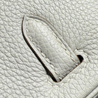 HM BIRKIN 25CM WHITE TOGO LEATHER SILVER HARDWARE 237490