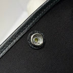 HM Garden Party 30cm Bag Black Togo Black Canvas