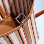 Picotin Lock 18 Gold Swift Calfskin Multicolor Canvas
