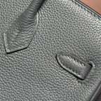 Hermes Birkin Slate Grey Silver Buckle Calfskin 255632