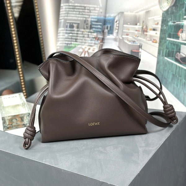 Mini Flamenco Bag 23cm Chocolate Calfskin