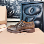 Church's X Miu Loafers Matte Brown Calfskin