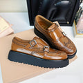 Church's X Miu Loafers Classic Brown Yellow Calfskin