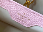 CAPUCINES BB 27CM BEIGE TAURILLON LEATHER