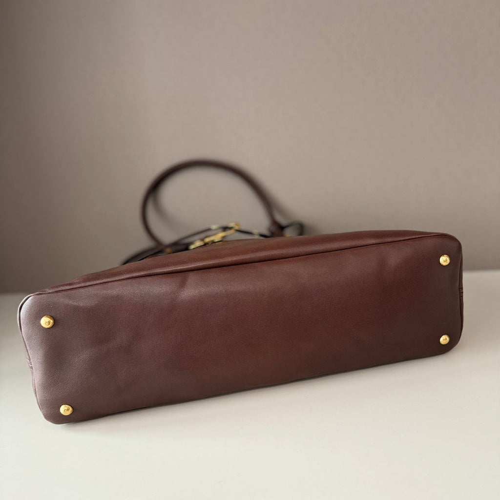 MiuMiu popular vintage tote bag 44cm sheepskin