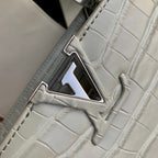CAPUCINES BB 27 GREY TAURILLON SILVER HARDWARE