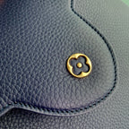 CAPUCINES BB 27 DARK BLUE TAURILLON MOP GOLD HARDWARE