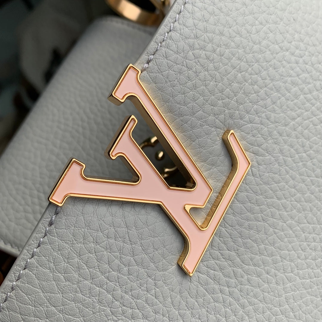 CAPUCINES MINI 21 ROCK GREY TAURILLON GOLD HARDWARE