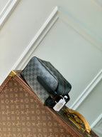 LOCKER DOPP KIT 23 IN GREY BLACK DAMIER GRAPHITE CANVAS