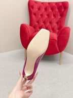 LV Madeleine High Heels Fuchsia Pink Leather 528577