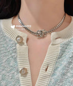 25S    CHAIN DOUBLE C NECKLACE