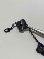 VCA Clover    Black 5 Motifs Black Bracelet