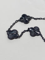 VCA Clover    Black 5 Motifs Black Bracelet