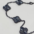 VCA Clover    Black 5 Motifs Black Bracelet