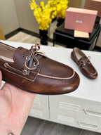miu loafer sienna calfskin