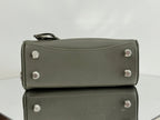 RODEO MINI BAG 22 IN KHAKI GREEN SMOOTH CALFSKIN SILVER HARDWARE