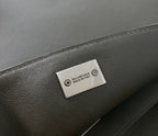 RODEO LARGE BAG 40 IN KHAKI GREEN SMOOTH CALFSKIN SILVER HARDWARE