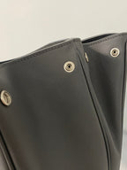RODEO MEDIUM BAG 35 IN GREY SMOOTH CALFSKIN SILVER HARDWARE