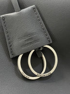 RODEO MEDIUM BAG 35 IN GREY SMOOTH CALFSKIN SILVER HARDWARE