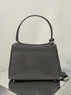 RODEO SMALL BAG 29 IN GREY SMOOTH CALFSKIN SILVER HARDWARE
