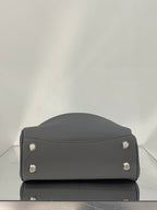 RODEO MINI BAG 22 IN GREY SMOOTH CALFSKIN SILVER HARDWARE