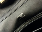 RODEO SMALL BAG 29 IN BLACK SMOOTH CALFSKIN SILVER HARDWARE