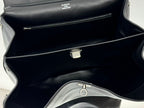 RODEO MEDIUM BAG 35 IN BLACK SMOOTH CALFSKIN SILVER HARDWARE