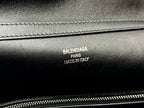 RODEO LARGE BAG 40 IN BLACK SMOOTH CALFSKIN SILVER HARDWARE
